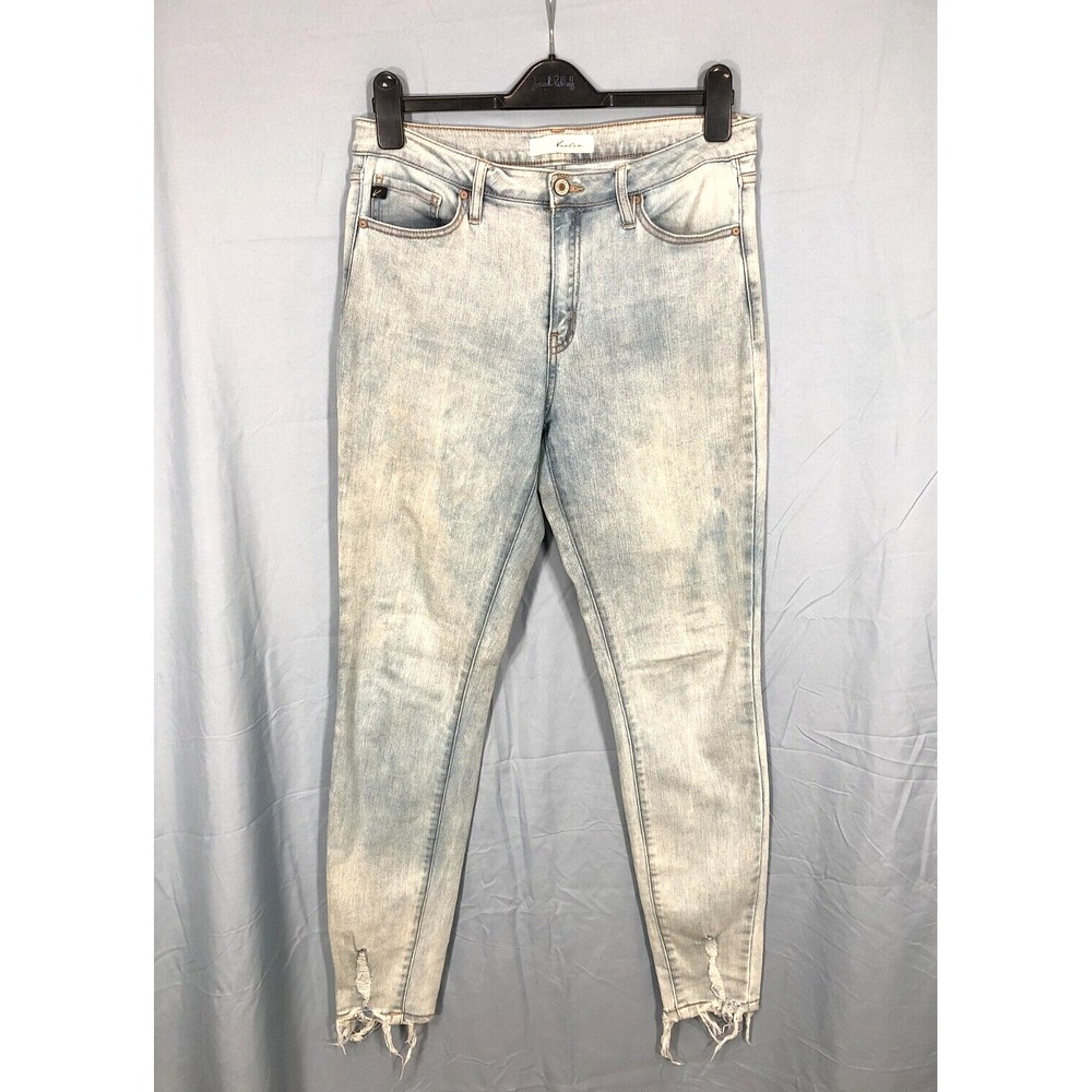 KANCAN Blue Denim HIGH-RISE Super Skinny DISTRESSED Anya Denim Jeans Sz 13/30